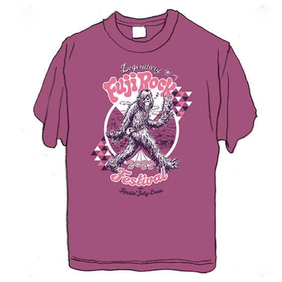 "Bigfoot in 伝説のFUJI ROCK FES ’22” （出演者名入りTシャツ）Purple