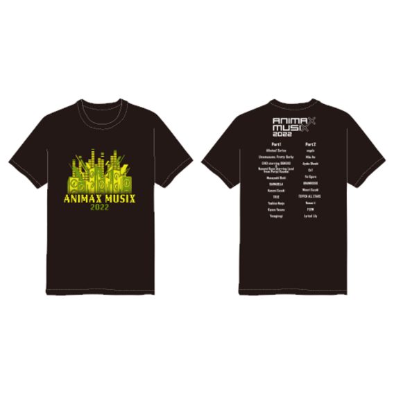 ANIMAX MUSIX 2022 ドットロゴTシャツ/ブラック