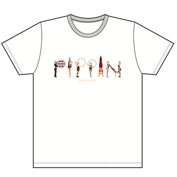 【ピピン】ピピンサーカスTシャツ（ホワイト）