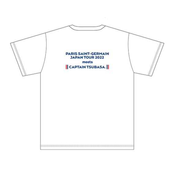 Paris Saint-Germain JAPAN TOUR 2022　オリジナルキャプテン翼コラボTシャツ WHITE（M・Lサイズ）