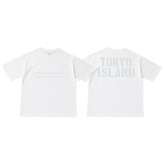 TOKYO ISLAND NUMBER Tシャツ/白