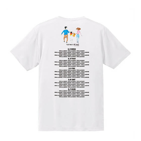 ビバラ×しんちゃん 夢つなぎ綿Tシャツ（ホワイト）（クレヨンしんちゃんコラボ）